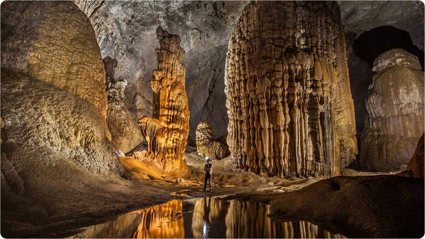 Estalacites gigantes na Son Doong